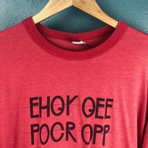 Hidden Message Long Sleeve T Shirt Red